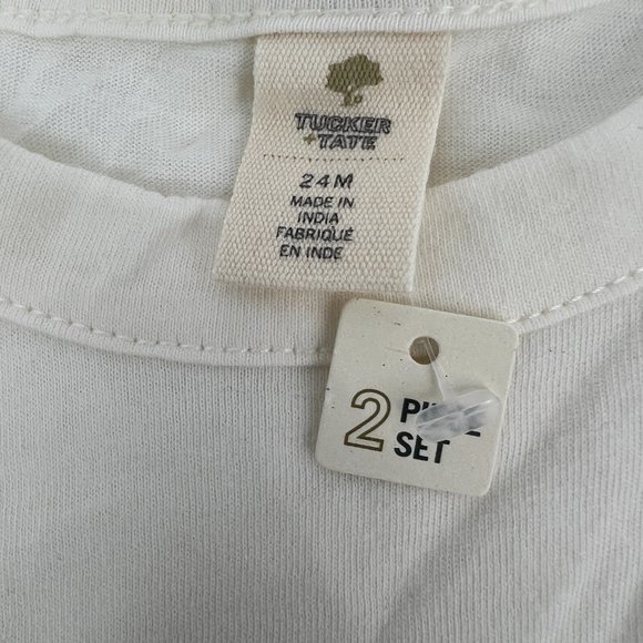 Tucker + Tate Baby Graphic Tee & Pant Set Ivory Egret Kangaroo Freestyle 24M NWT - Picture 5 of 7